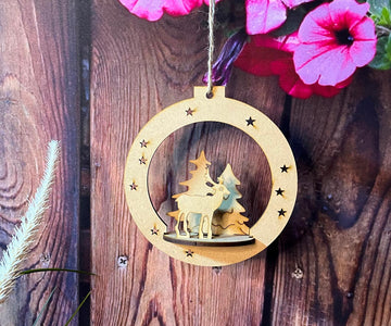3D Hanging Ornament Circle Wall Decor